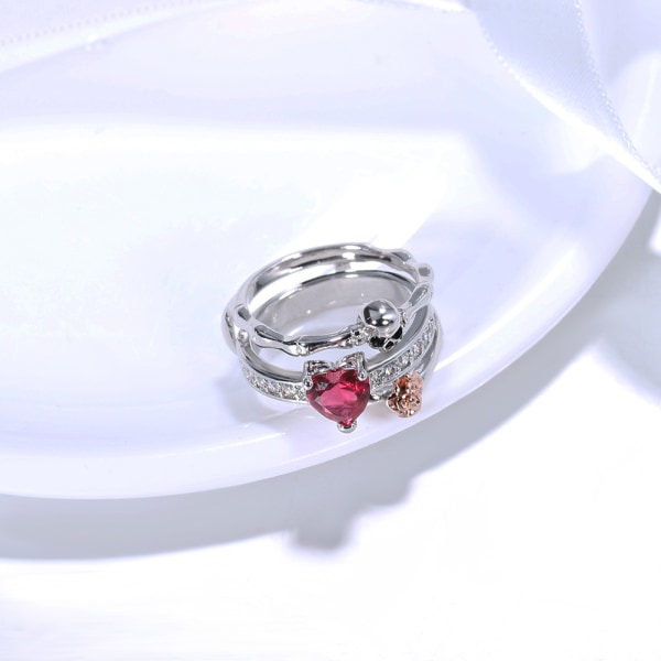 2-i-1 kranie ring MultiColor 17 mm