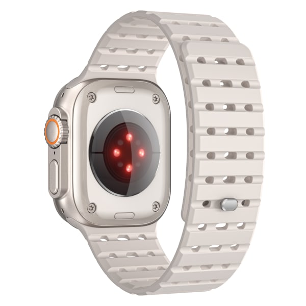 Andningsbar magnetrem för Apple Watch Series 1-9 generationer 42/44/45 mm Guld
