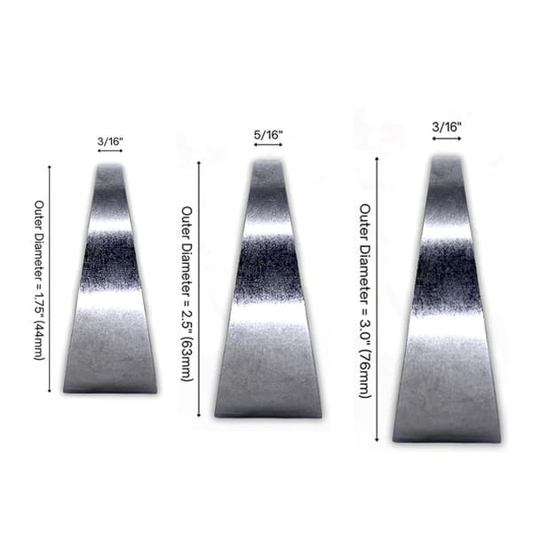 Rustfri stål svejsepropper - 5 pakke til udstødning 3 inch 3 inch