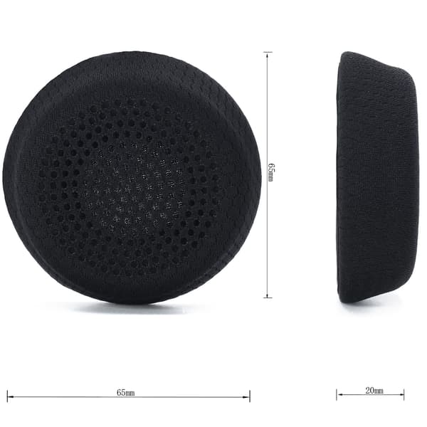 2 stk. udskiftningsørekopper kompatible med Logitech Zone Wired Headset - Memory Foam Ørepuder