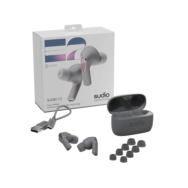 Hörlur E2 In-Ear TWS ANC Slate Grey
