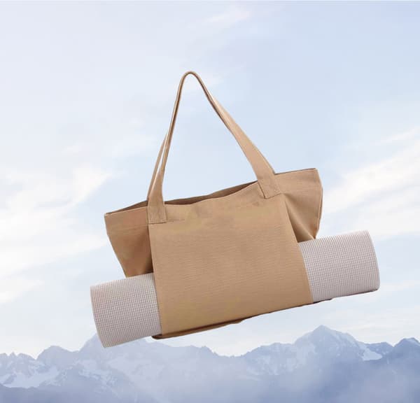 Kangaskassi joogamatolle, naisille, ulkoiluun Beige Beige