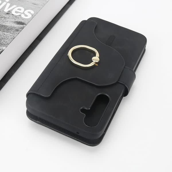 Wallet Flip Phone Case til Samsung A34 med Ring & Stand