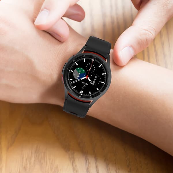 Samsung Galaxy Watch 4 Classic armband silikon Black+Red Black+Red