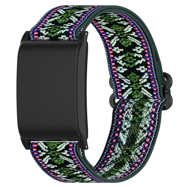Bekvämt elastiskt nylon WHOOP 4.0-band - Svart Grön