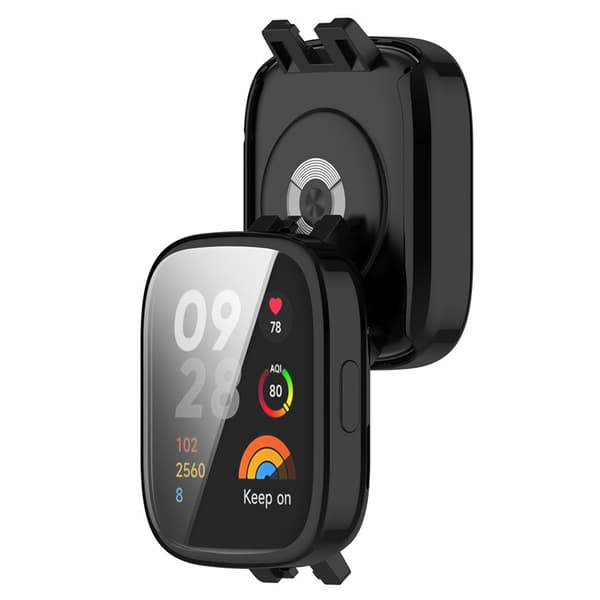 Kellokotelo Kellon kansi TPU Black Redmi Watch 3 Black