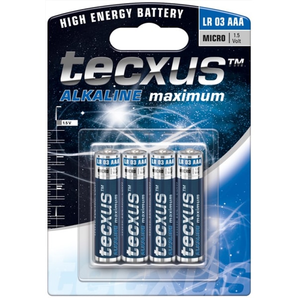 LR03/AAA (Micro) batteri, 4 st. blister
