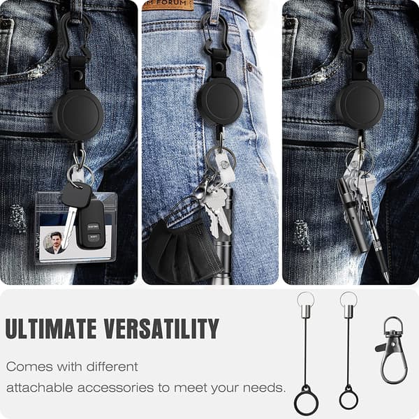 Tunga infällbart ID-korthållare Lanyard