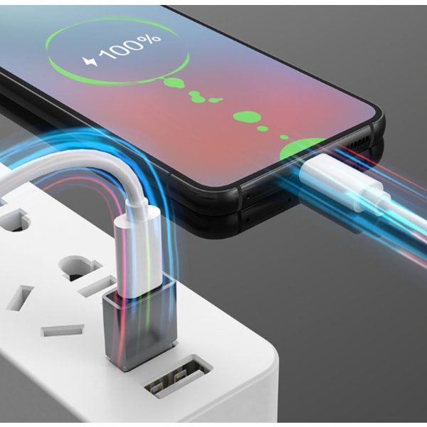 INF USB-A (hane) till USB-C (hona) adapter Svart