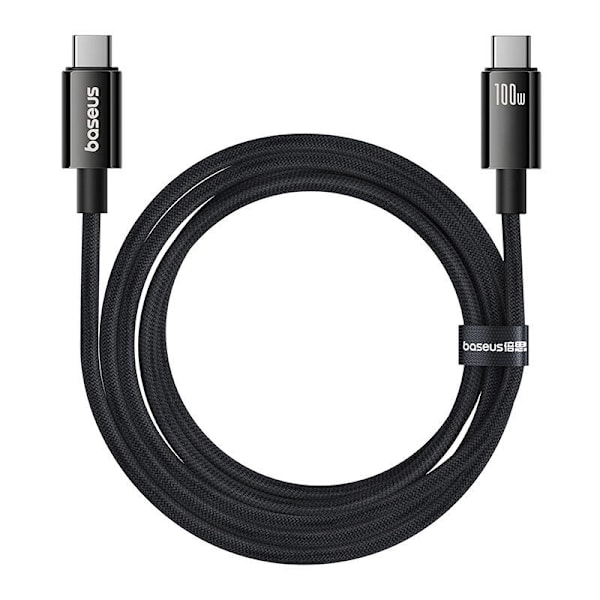 Baseus-kabel USB Tungsten Gold USB-C till USB-C 100W 1,5m (svart)