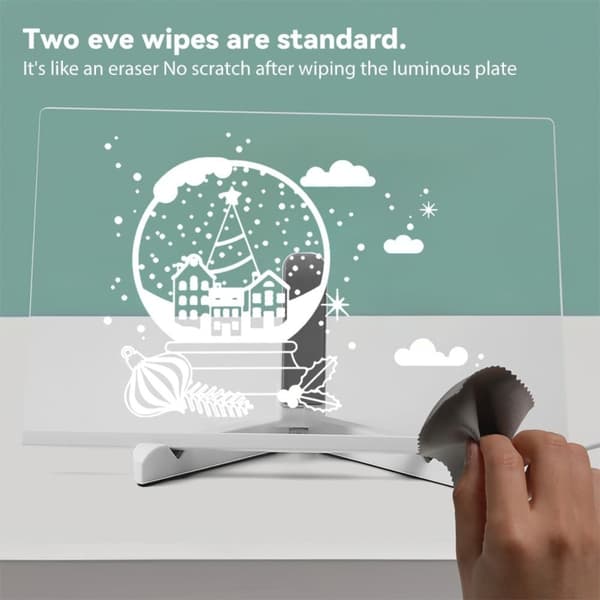 Läpinäkyvä LED-viestitaulu – Valaise luovuutesi Extra Large Extra Large