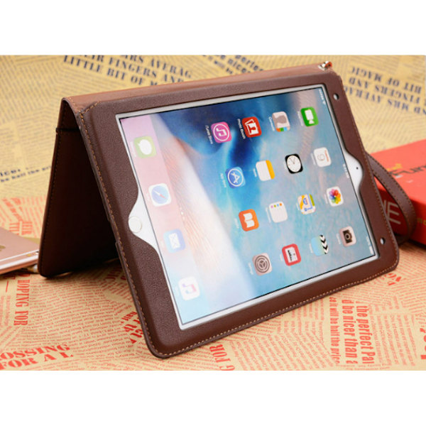 Snyggt PU-fodral för iPad Mini 1/2/3/4/5 med stativ Brun