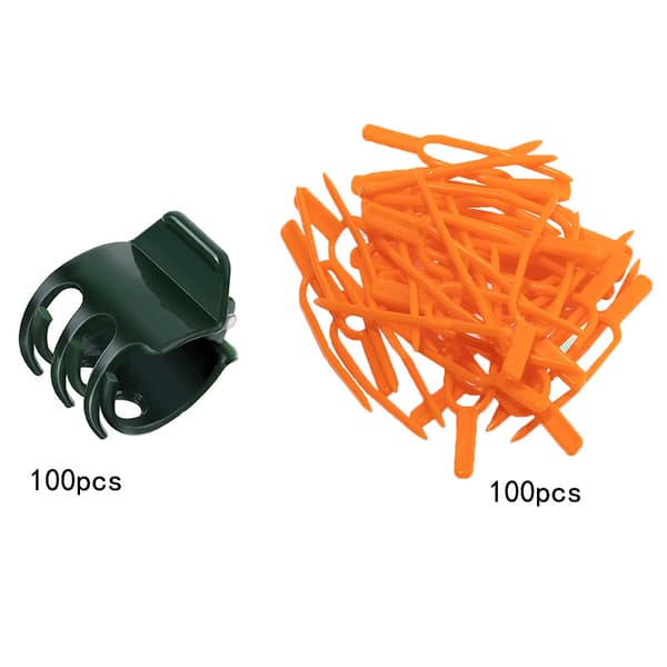 Plantstödklämmor - Säkra dina trädgårdsväxter Orange Orange