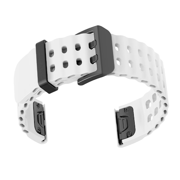 Silikonarmband för Fenix 5x/6x/7X/8 51mm Vit 22 mm