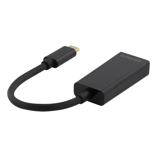 USB 3.1 to DisplayPort adapter USB type C  DP female  black