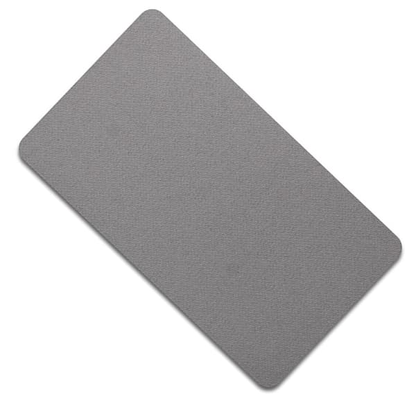 Självhäftande Twill Tyg Reparationslappar - 10-pack (Grå, 20x10cm)