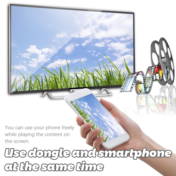 INF Media streamer trådlös HDMI dongel 1080p