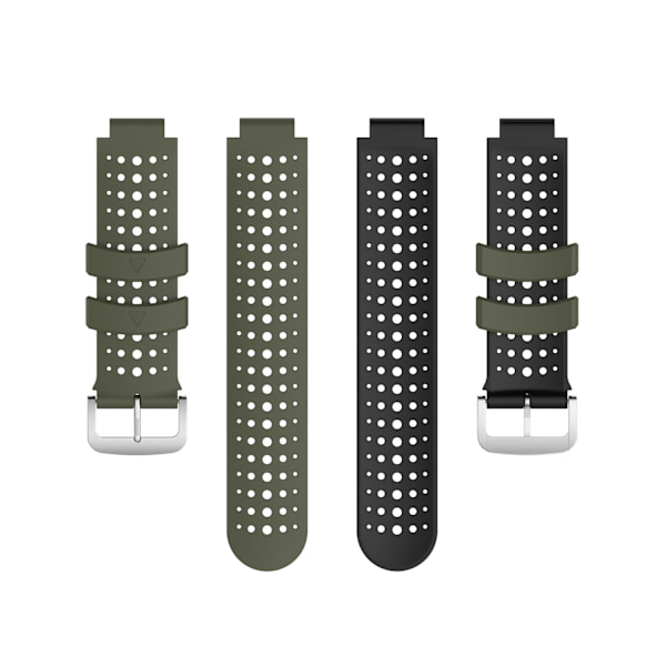Klockarmband silikon Garmin Forerunner 220, 230, 235, 630, 620, 735XT, Approach Grön