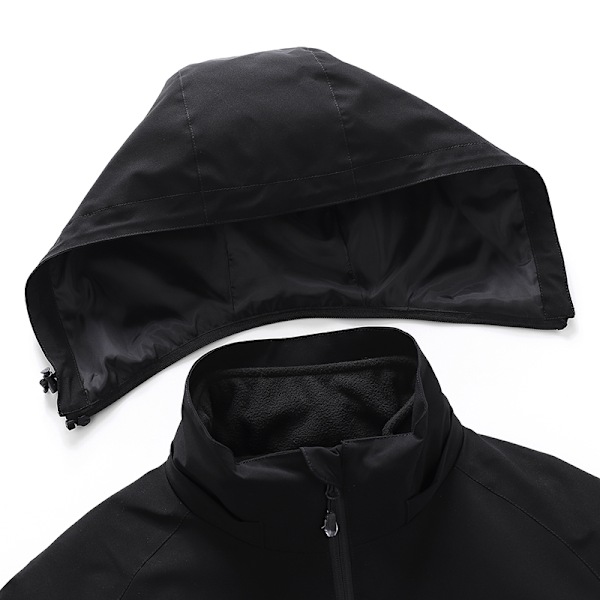 Svart uppvärmd jacka (batteri ingår ej) 3XL