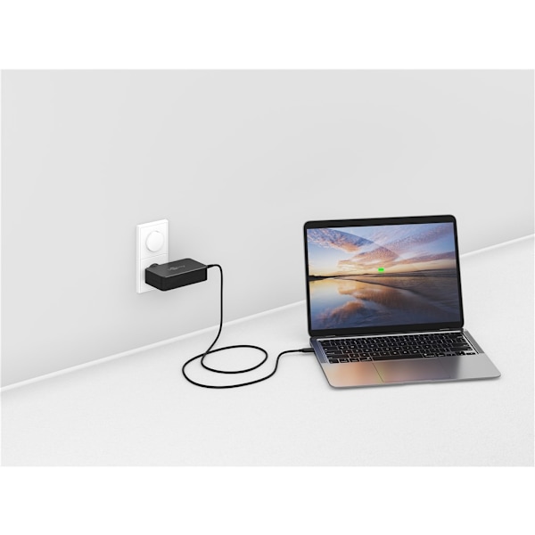 USB-C™-laddare för laptops (90 W) svart