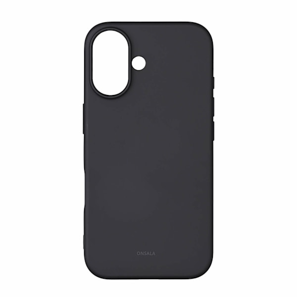 Mobilskal med Silikonkänsla Black - iPhone 16