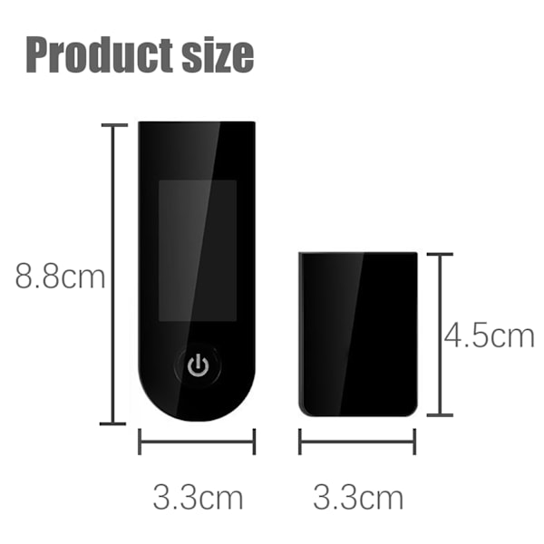 Bluetooth dashboard display cover til Xiaomi M365 el-scooter