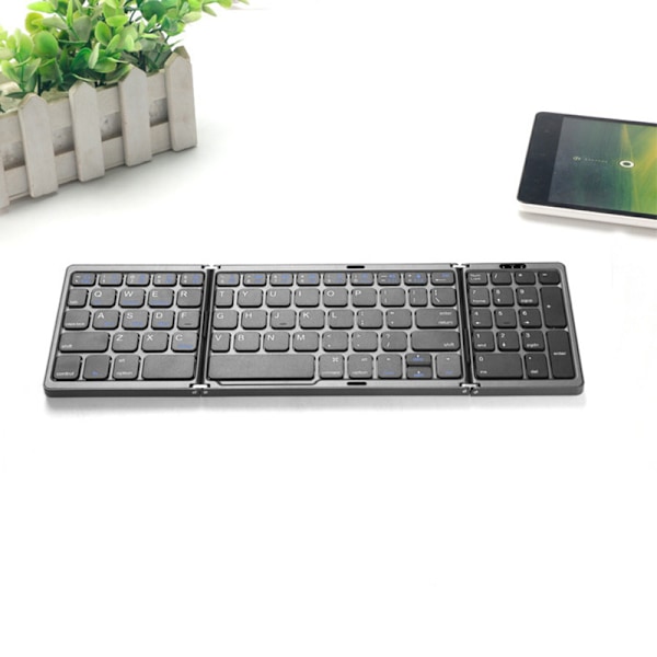 Fällbart Bluetooth-tangentbord Black Black