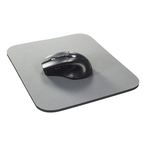 Mouse pad, fabric covered rubber, 6mm grey