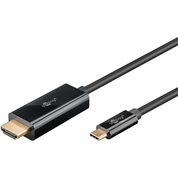 USB-C™-HDMI™-kaapeli, 2 m, musta