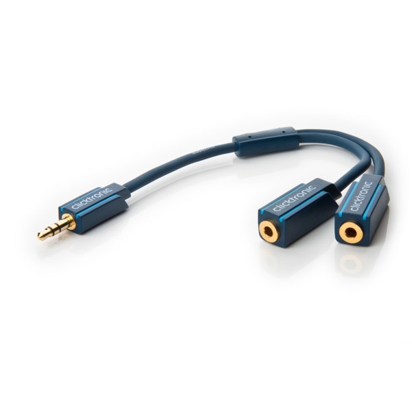 3,5 mm AUX-adapterkabel, stereo