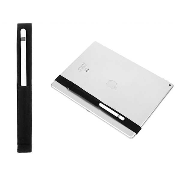 Apple Pencil elastisk hylster, stylus hylster, sort 9,7 tommer