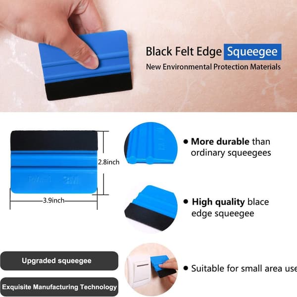10 st Bildekor Vinyl Wrap Tapet Utjämningsverktyg Kit - Applicering & Installation