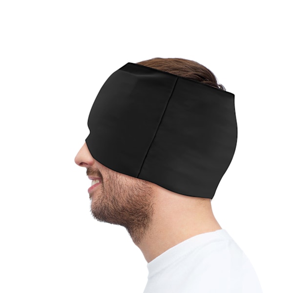 Kylmössa - Kylande gelmask mot huvudvärk/migrän Svart