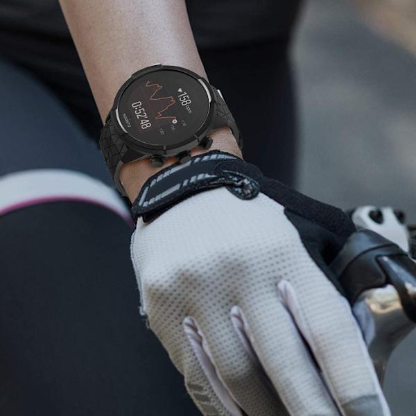 INF Suunto Spartan Sport Wrist HR/9 Baro/9/D5/7 armbånd (24 mm) silikone model 1 Sort 01