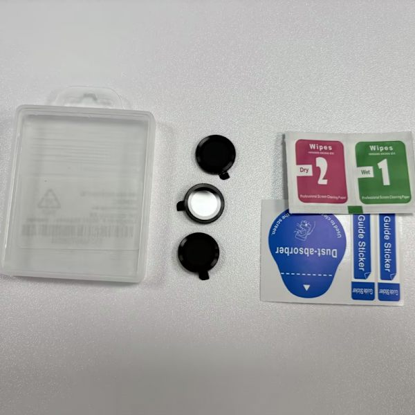 3 kpl:n metallilinssiensuojaimet iPhonelle iPhone 16 Pro/16 ProMax Musta