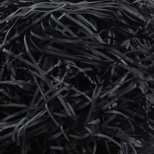 Rosa strimlat papper - 200g presentförpackningsfyllning Black Black