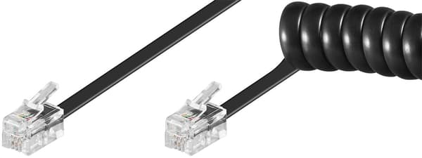 Spiralkabel til telefon
