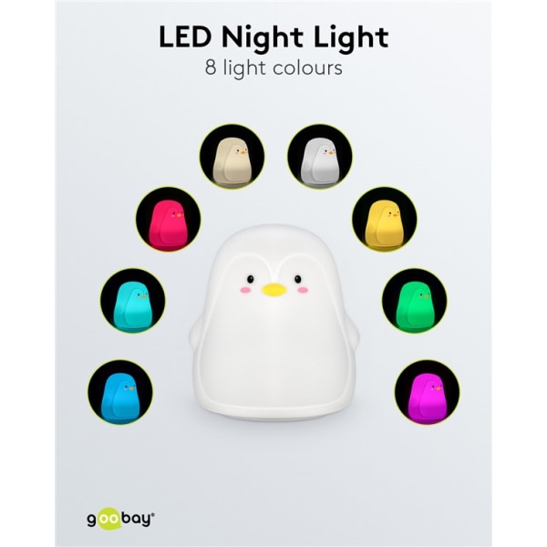 LED-nattlampa "Pingvin"