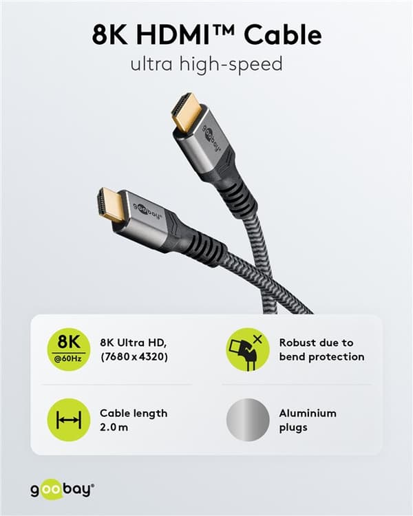 HDMI™-kabel med ultrahög hastighet