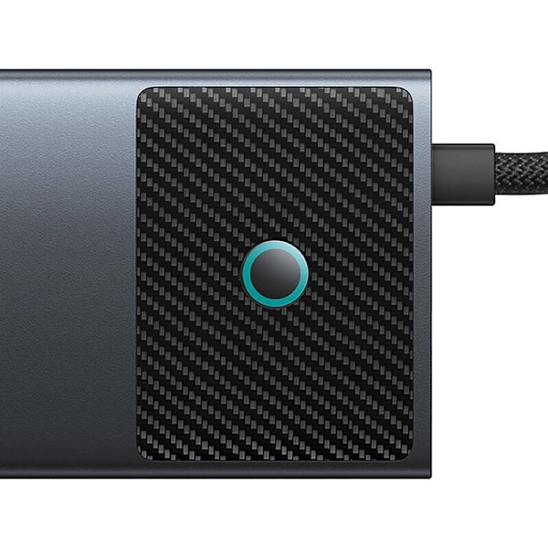 Adapter Hub 10in1 Baseus USB-C - 2xHDMI, 3xUSB-A, USB-C, RJ45, SD/TF, PD (musta)