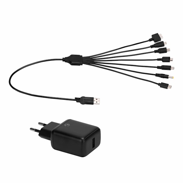 7-i-1-kabel SCH7 AC-adapter för Retrokonsoler