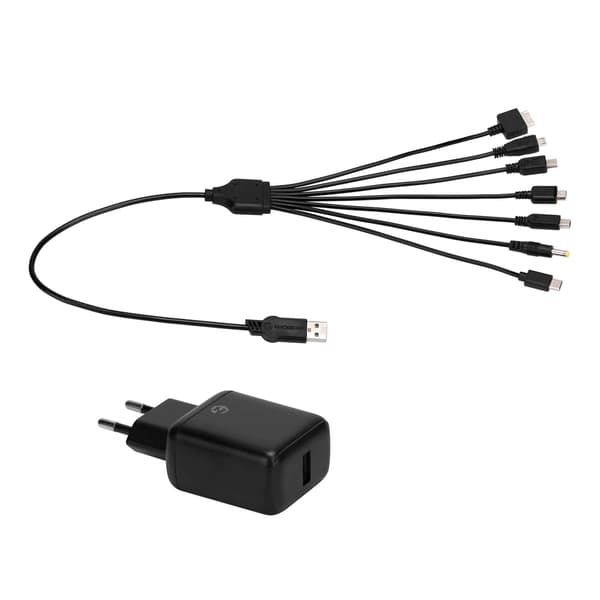 7-i-1 kabel SCH7 AC-adapter til retrokonsoller