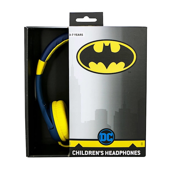 BATMAN Hörlur Junior On-Ear 85dB Blå Batlogo