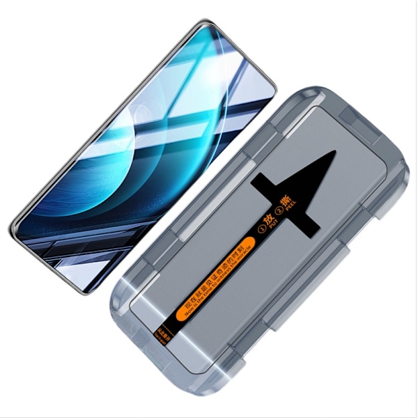 Härdat glasskydd med applikator för VIVO X100 Pro+