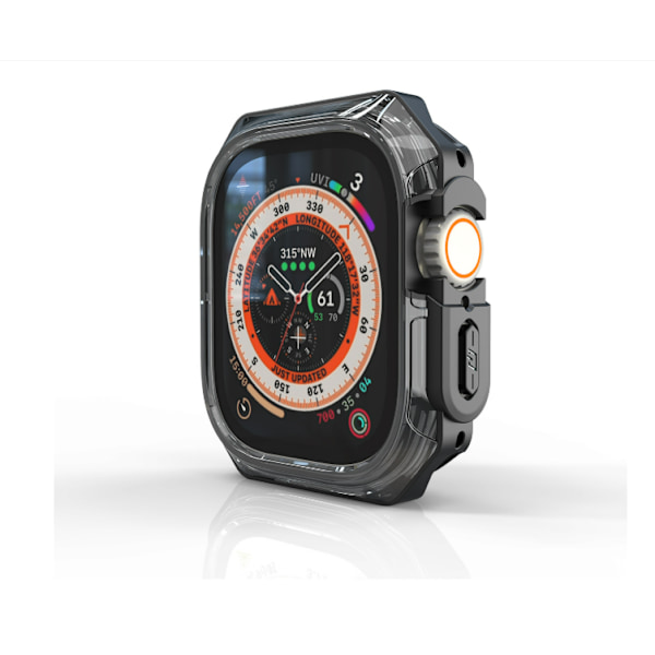 49 mm Apple Watch Ultra tofarvet beskyttelsesetui Sort