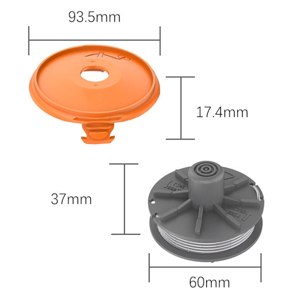 INF Trimmerspole för Gardena Easycut 400, ComfortCut450 grästrimmer
