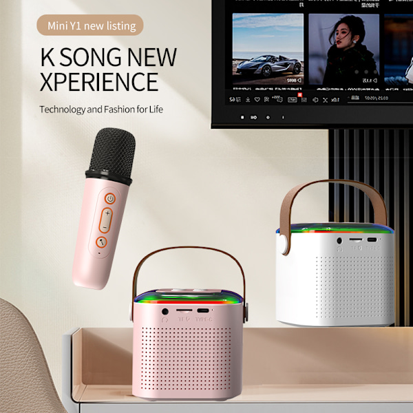 Dual Microphone Home KTV Bluetooth højttalersystem