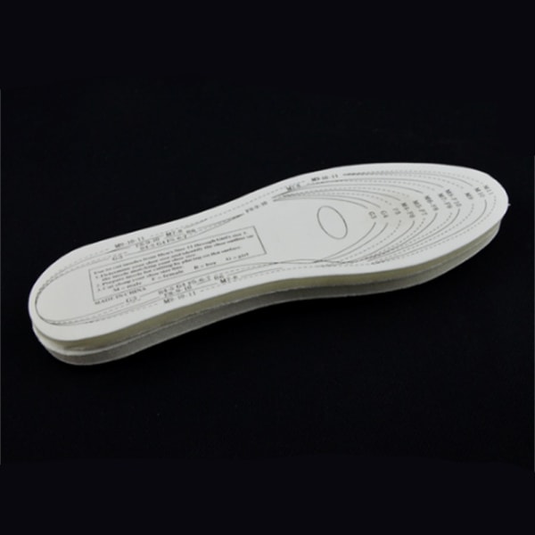 Indlægssåler stødabsorberende skoindlæg (35-44) Hvid 30 cm Hvid 30 cm