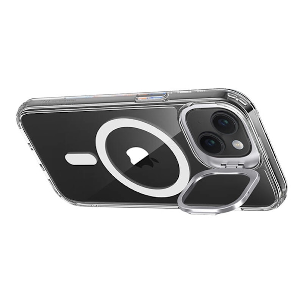 Kotelo ESR Classic Hybrid jalustalla iPhone 15:lle, Magsafe (kirkas)