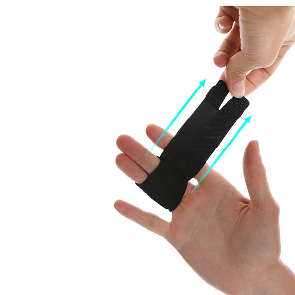 Sports Finger Support Sleeve - musta S S